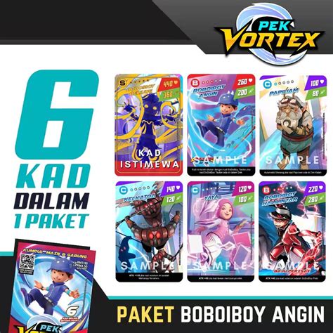 boboiboy galaxy card price|KIDZONE BoBoiBoy Galaxy Card : Pek Versus (1 pack: 6 cards).